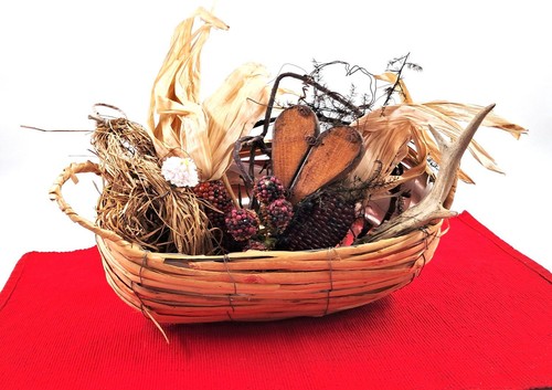 Rustikales herbst deko - herbst, korb